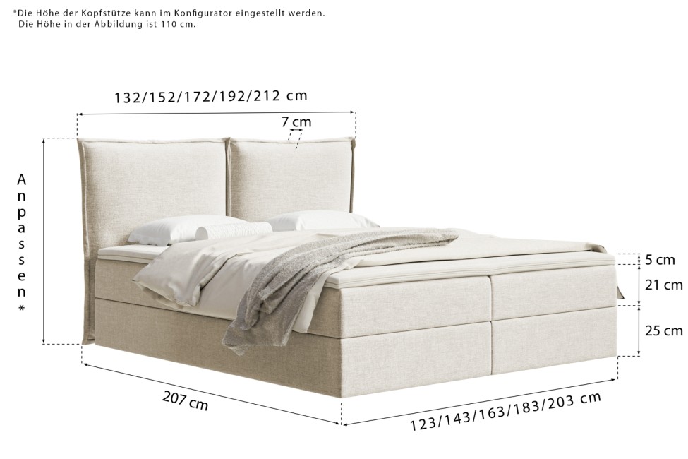 Boxspringbett Pillow
