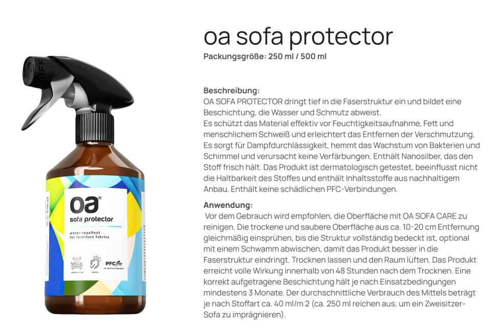 OA Sofa Protector 250ml