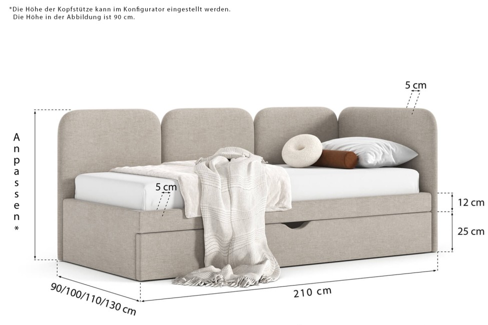 Bett Toni mit Schublade