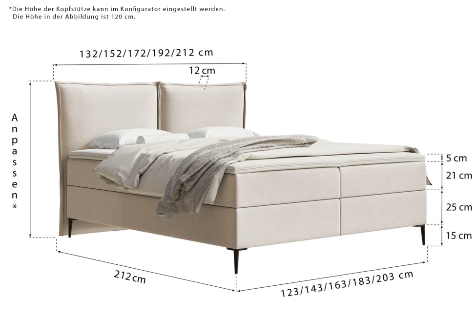 Boxspringbett Pillow Conti