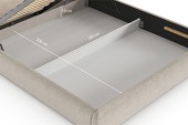 Bett Odette 180x200, Stoff WIND 05, Metallgestell