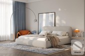Bett Odette 180x200, Stoff WIND 05, Metallgestell
