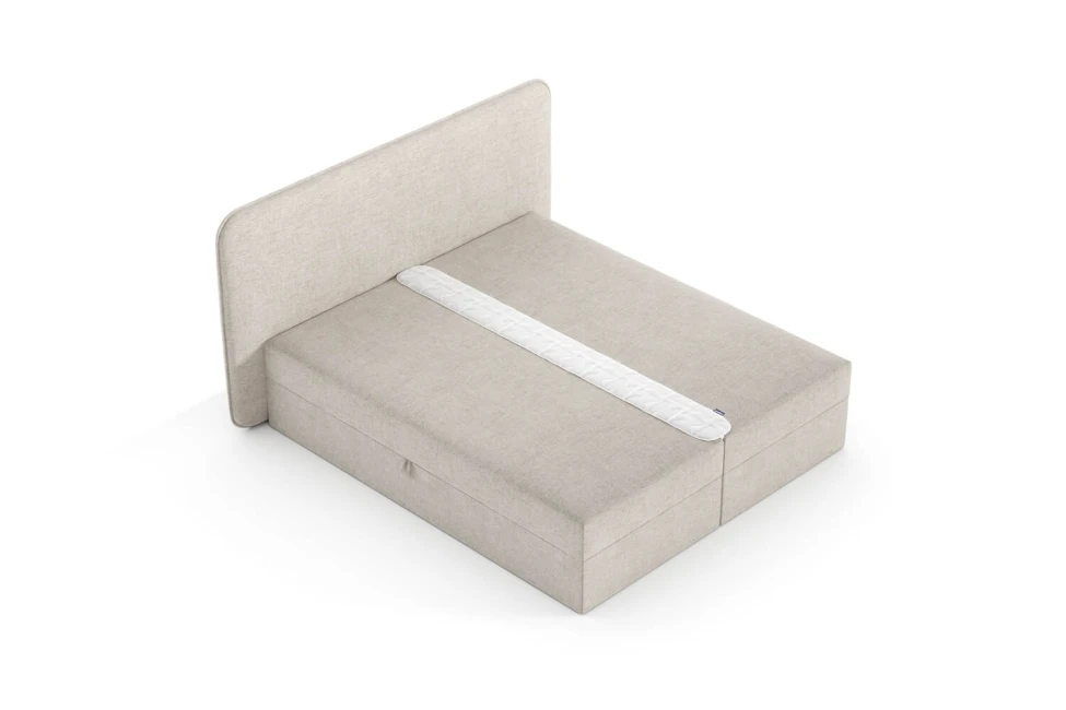Bett Mono 160x200, Stoff LOOP 02, Metallgestell (1)