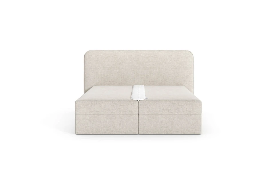 Bett Mono 160x200, Stoff LOOP 02, Metallgestell (1)