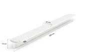 Bett Mono 160x200, Stoff LOOP 02, Metallgestell (1)