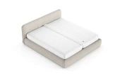Bett Mono 160x200, Stoff LOOP 02, Metallgestell (1)