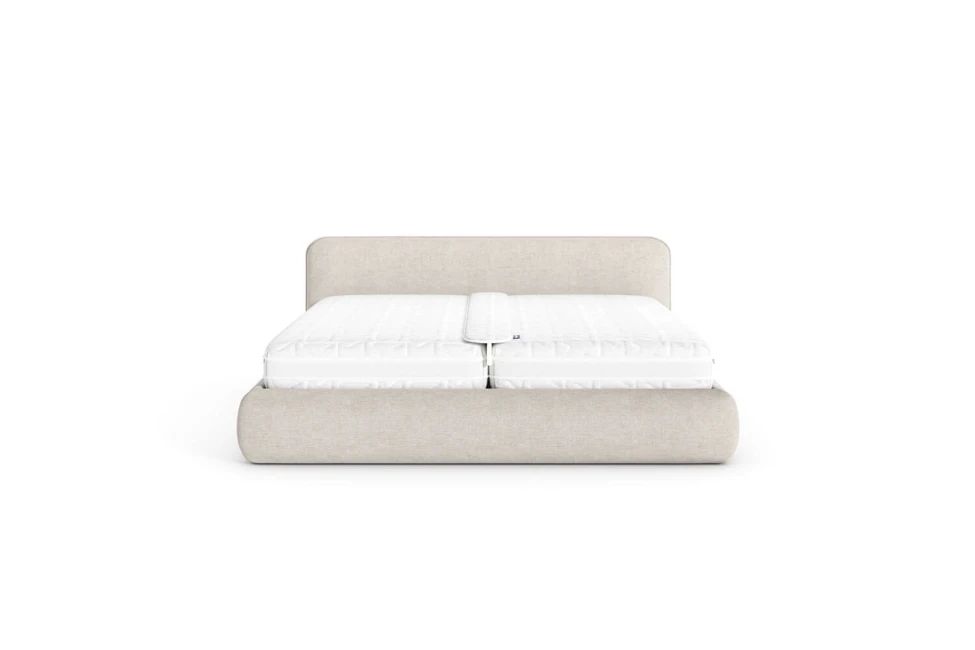Bett Mono 160x200, Stoff LOOP 02, Metallgestell (1)