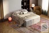 Boxspringbett ohne Kopfteil