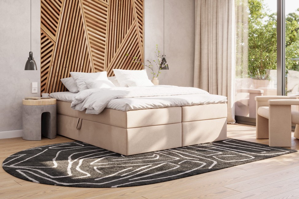 Boxspringbett ohne Kopfteil