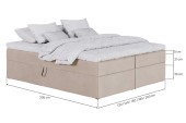 Boxspringbett ohne Kopfteil