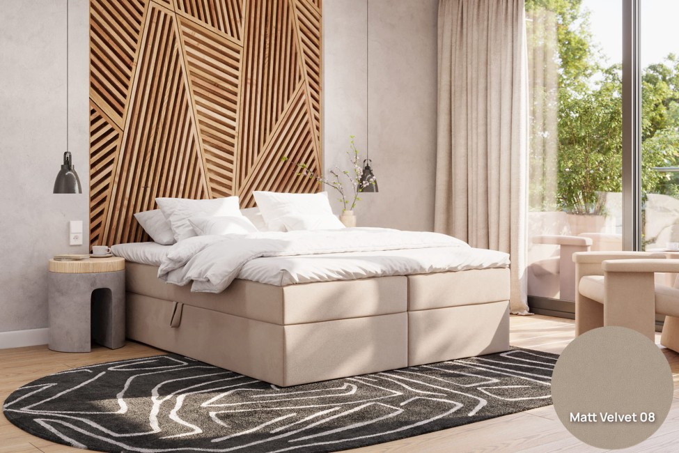 Boxspringbett ohne Kopfteil