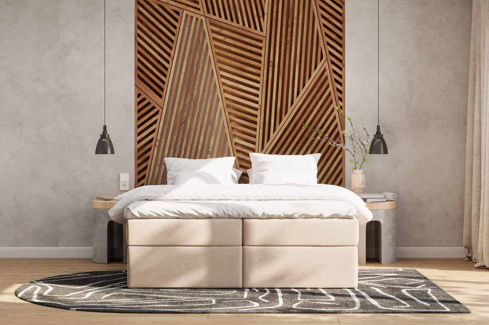 Boxspringbett ohne Kopfteil