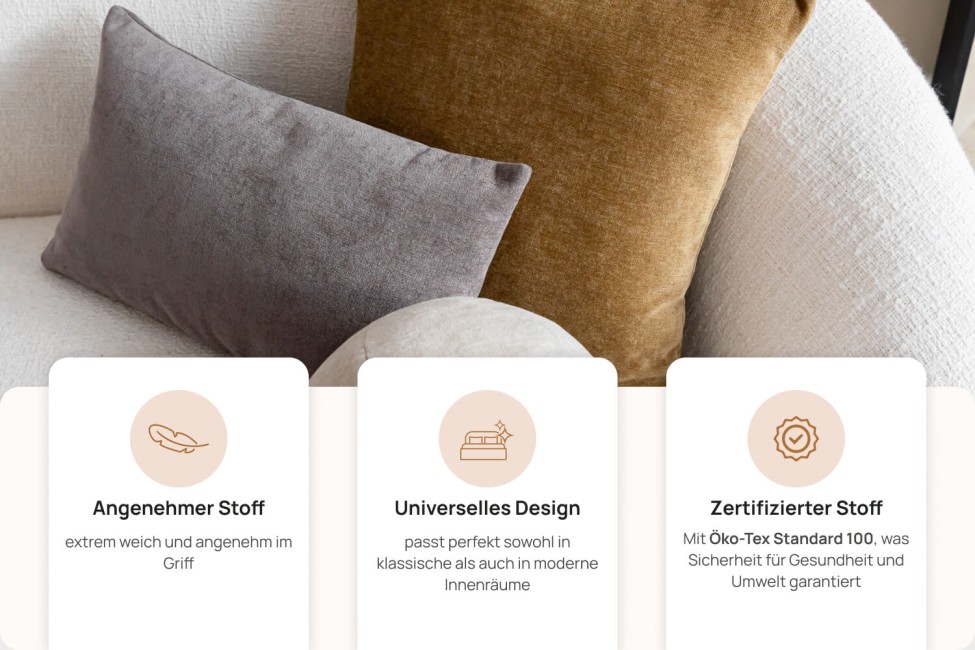 Kissen Elie im Stoff Wind