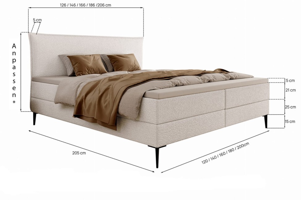 Boxspringbett Cozy Conti