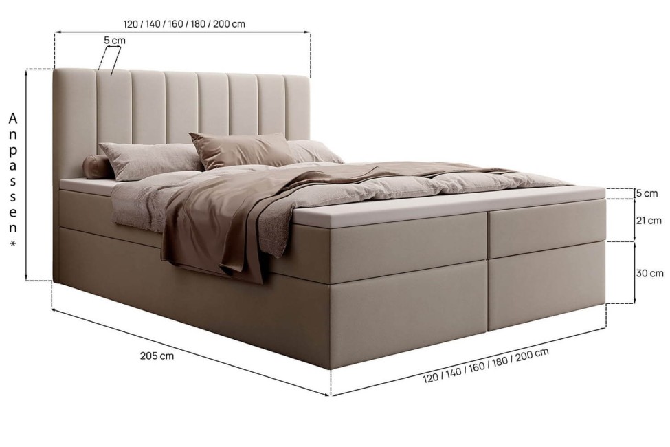 Boxspringbett Allen