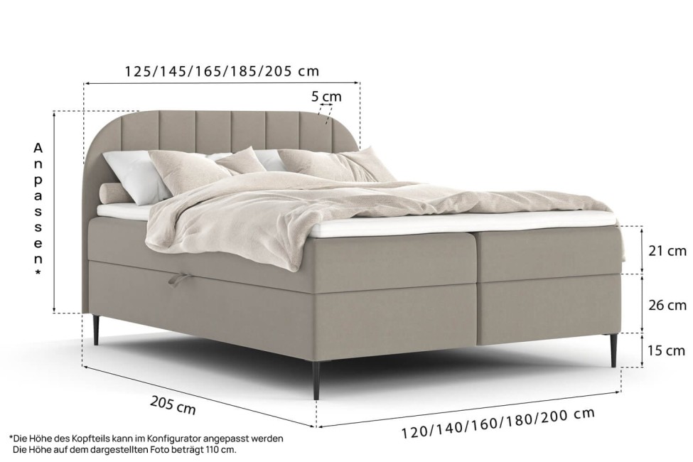 Boxspringbett Ube Conti