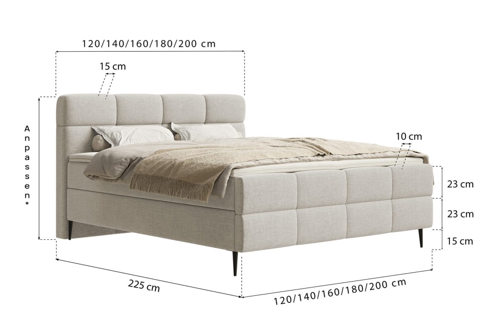 Boxspringbett Auro Conti