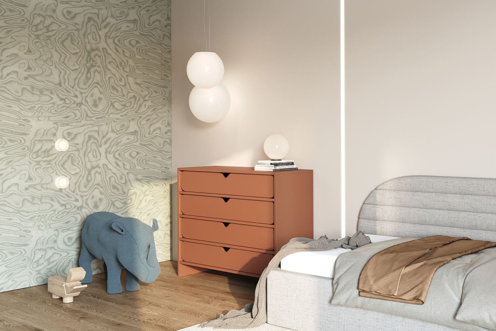 Niko Schubladenschrank Ziegel