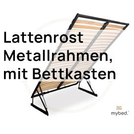 tkanina lattenrost metall mit bettkasten (+140€)