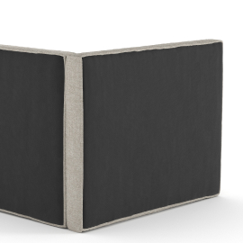 Kopfteilart:  nicht gepolstert